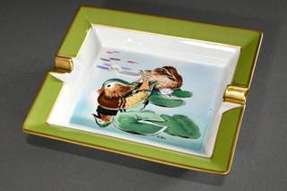 Lot - Hermes Porcelain Duck Ashtray by Rybal